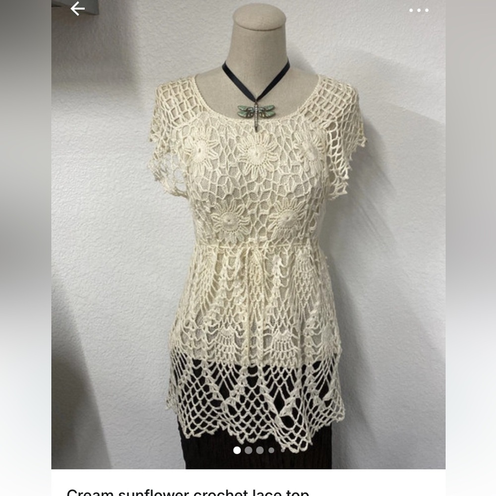 Women's Olive Camisole with Lace Trim - Picture 6 of 8